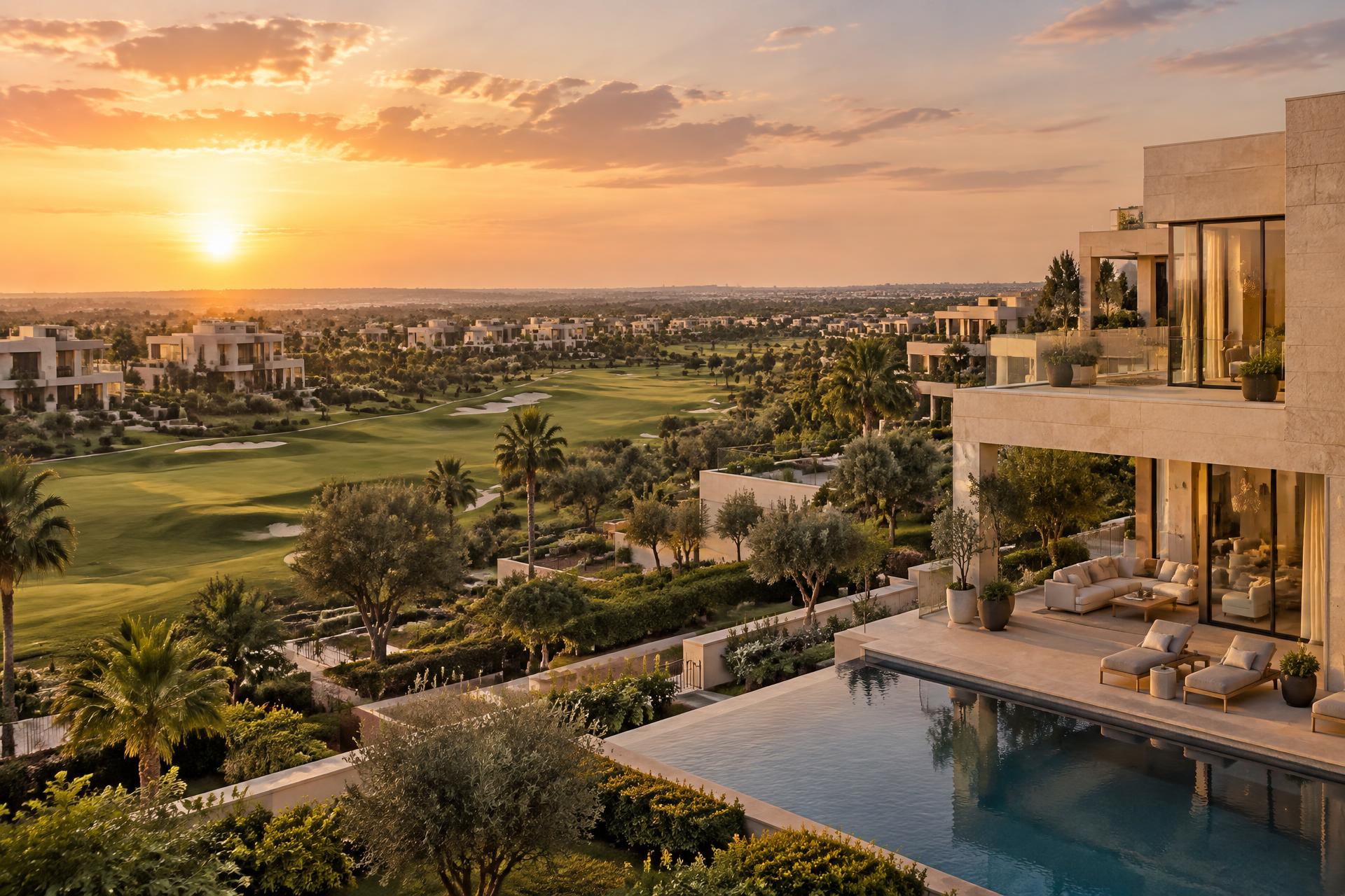Mountain View Hyde Park luxury residences and landscape